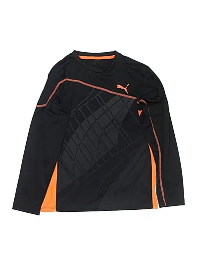 Pre-owned Puma Kids' Long Sleeve T-shirt In Black