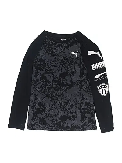 Pre-owned Puma Kids' Long Sleeve T-shirt In Black