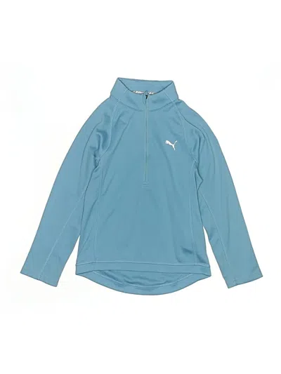Pre-owned Puma Kids' Long Sleeve T-shirt In Blue
