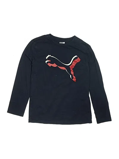 Pre-owned Puma Kids' Long Sleeve T-shirt In Blue