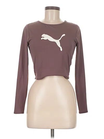 Pre-owned Puma Long Sleeve T-shirt In Brown