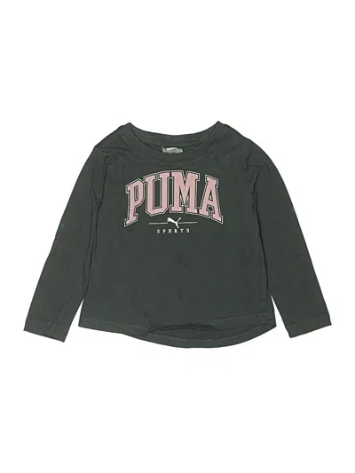 Pre-owned Puma Kids' Long Sleeve T-shirt In Gray