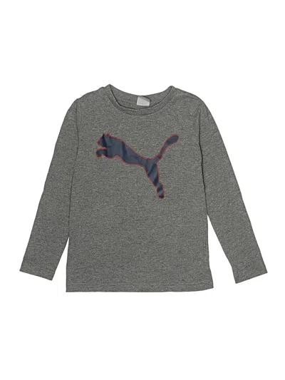 Pre-owned Puma Kids' Long Sleeve T-shirt In Gray