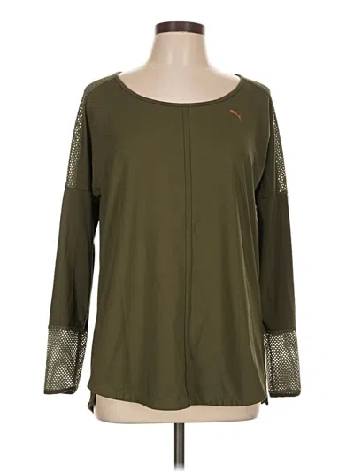 Pre-owned Puma Long Sleeve T-shirt In Green