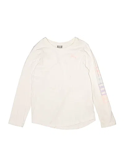 Pre-owned Puma Kids' Long Sleeve T-shirt In Ivory