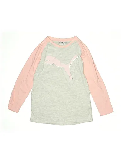 Pre-owned Puma Kids' Long Sleeve T-shirt In Pink