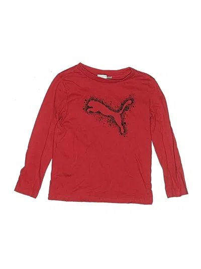 Pre-owned Puma Kids' Long Sleeve T-shirt In Red