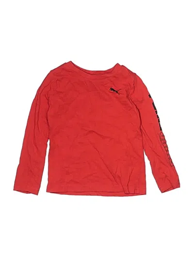 Pre-owned Puma Kids' Long Sleeve T-shirt In Red