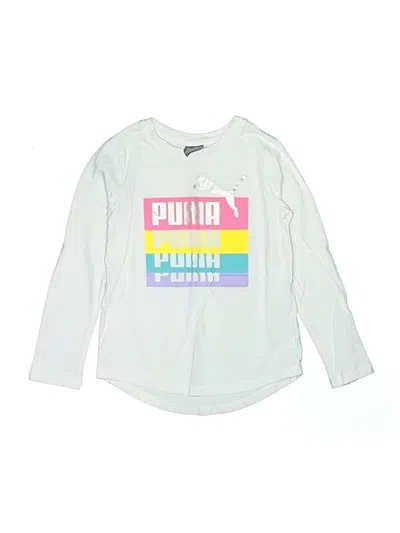 Pre-owned Puma Kids' Long Sleeve T-shirt In Silver