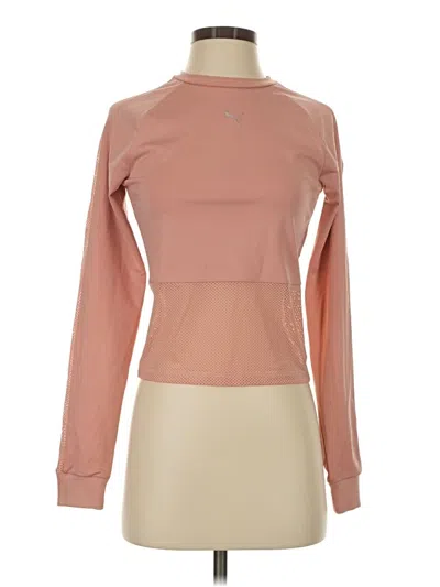 Puma Long Sleeve T-shirt In Pink
