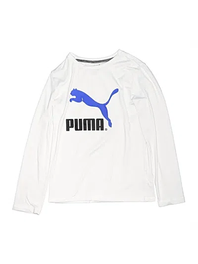 Pre-owned Puma Kids' Long Sleeve T-shirt In White