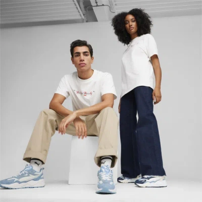 Puma Love Marathon Graphic T-shirt In White