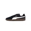 Puma Low Shoe Men's Army Trainer Suede Black/alpine Snow In Black/alpine Snow