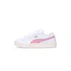 Puma Low Shoe Woman Suede Xl Lth W White/pink Lilac In White/pink Lilac