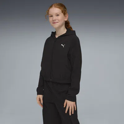 Puma Luminous Cloud T7 Big Kids' Track Jacket In Black
