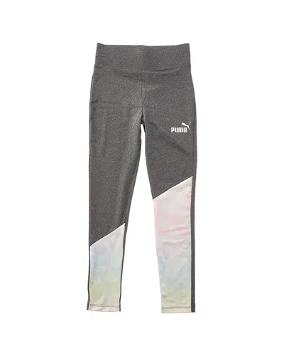 Puma Kids'  Luminous Pack Colorblocked Legging In Gray