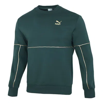 Puma Luxe Crew Sweatshirt 'green'