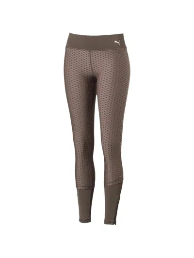 Puma Luxe Mesh Legging In Brown