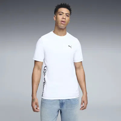 Puma Lv Graphic Relaxed T-shirt Men In White