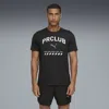 Puma M Run Club Graphic Mesh T-shirt Men In Black