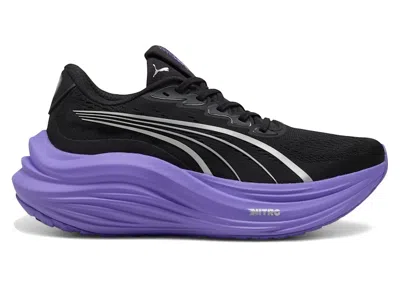 Pre-owned Puma Magmax Nitro Black (women's) Sneakers In  Black/dark Amethyst In Multi