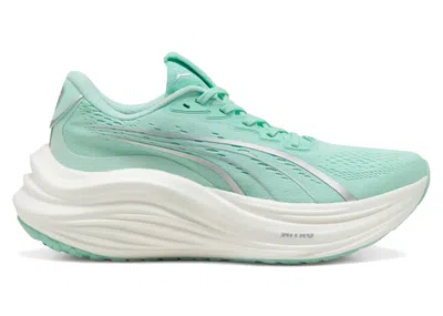 Pre-owned Puma Magmax Nitro (women's) Sneakers In Mint Melt/speed Blue