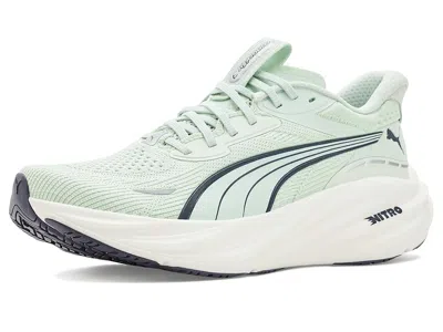 Puma Magnify Nitrotm 3 Running Shoes Women's Shoes Sage Glow/inky Depths: 9.5 B - Medium In Green