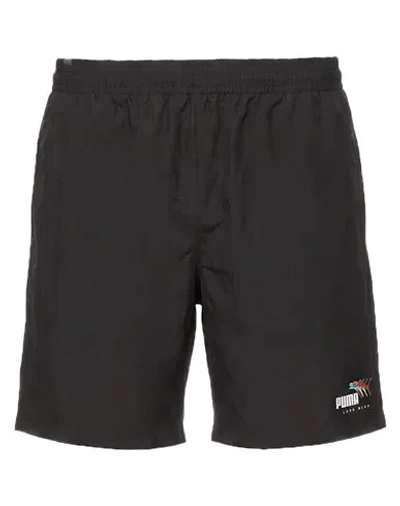 Puma Man Shorts & Bermuda Shorts Black Size Xs Polyester