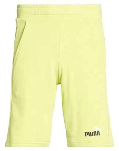 Puma Man Shorts & Bermuda Shorts Yellow Size Xs Cotton, Polyester