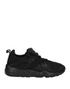 Puma Man Sneakers Black Size 11.5 Soft Leather, Textile Fibers In Black