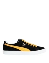 Puma Man Sneakers Black Size 12 Soft Leather In Black
