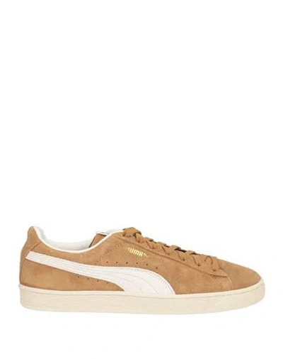 Puma Man Sneakers Camel Size 9.5 Leather In Brown