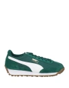 Puma Man Sneakers Emerald Green Size 9 Cowhide, Textile Fibers