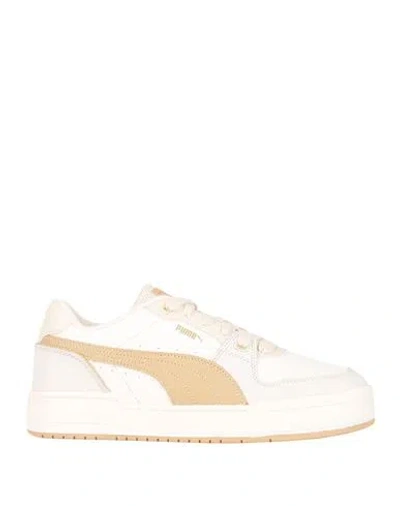 Puma Man Sneakers Ivory Size 13 Soft Leather In White