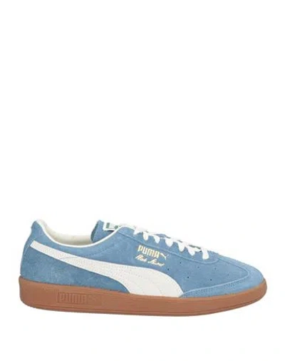 Puma Man Sneakers Light Blue Size 9 Cowhide