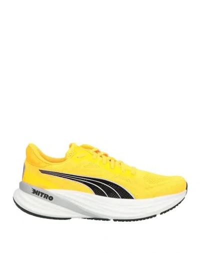 Puma Man Sneakers Orange Size 9 Textile Fibers In Yellow