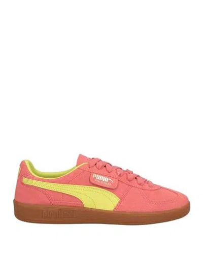 Puma Man Sneakers Salmon Pink Size 9 Leather