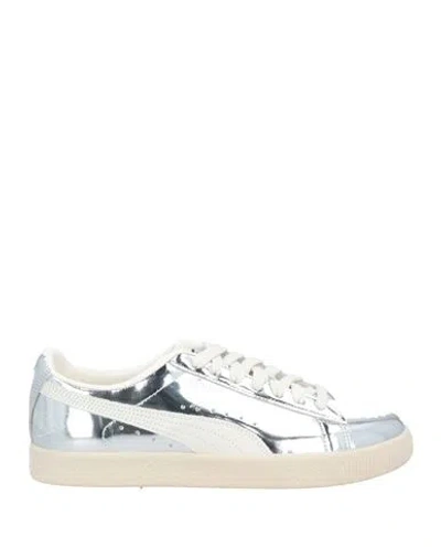 Puma Man Sneakers Silver Size 9 Leather
