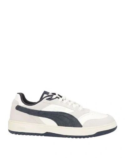 Puma Man Sneakers Taupe Size 11 Leather In Gray