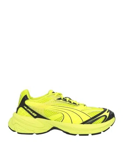 Puma Man Sneakers Yellow Size 9 Textile Fibers