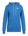 Puma Man Sweatshirt Azure Size S Cotton, Polyester In Blue