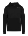 Puma Man Sweatshirt Black Size Xl Polyester In Black