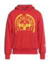 Puma Man Sweatshirt Tomato Red Size S Cotton, Polyester In Tomato Red