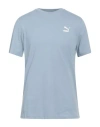Puma Man T-shirt Sky Blue Size Xl Cotton