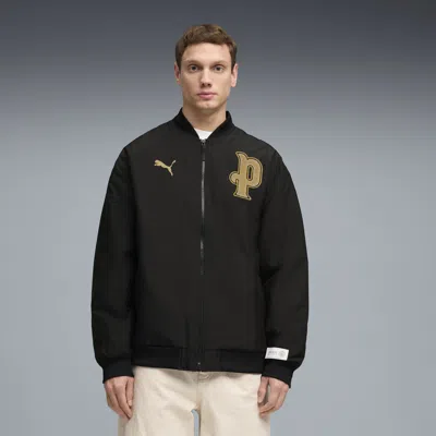 Puma Manchester City 10th Anniversary Men's Soccer Bomber Jacket In Black
