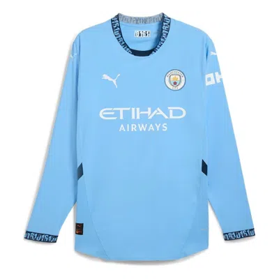 Puma Manchester City 2024/25 Authentic Home Long Sleeves Jersey 'blue'