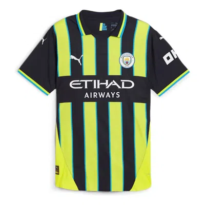 PUMA PUMA MANCHESTER CITY 24/25 AWAY AUTHENTIC PLAYER EDITION JERSEY 'NAVY YELLOW'