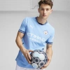 Puma Manchester City Authentic Home Shirt 2024 2025 In Team Light Blue-marine Blue
