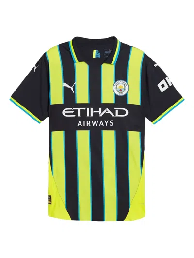 Puma Manchester City 24/25 Striped T-shirt In Black