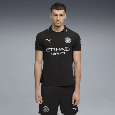 Puma Manchester City 25/26 Authentic Away Soccer Jersey Men In Black